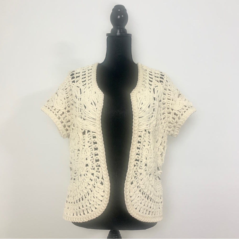 Coldwater Creek Short-Sleeve Cardigan Wrap